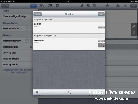 Изучаем японский язык на iPad с помощью iVocabulary