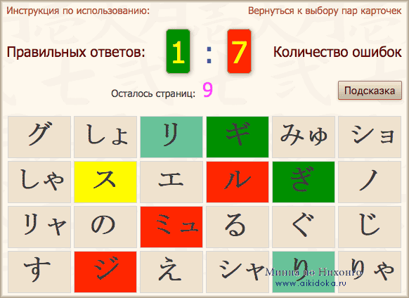 Тесты minna no nihongo